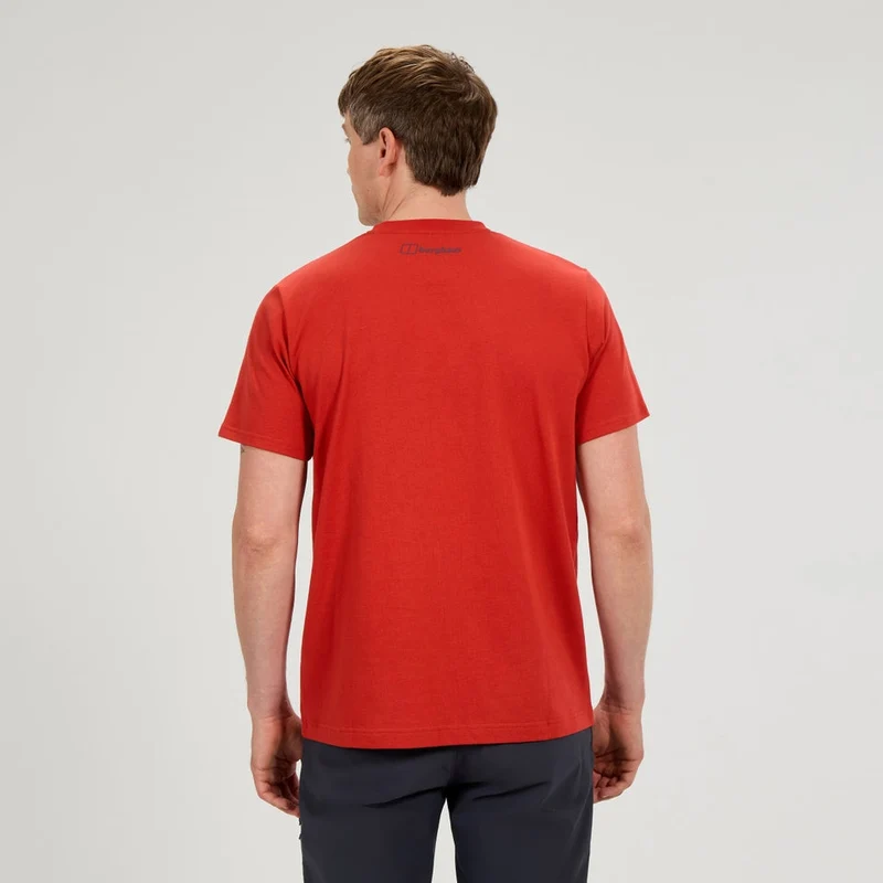 Berghaus 'Map Of The Toon' Men's T-Shirt - Orange Mica