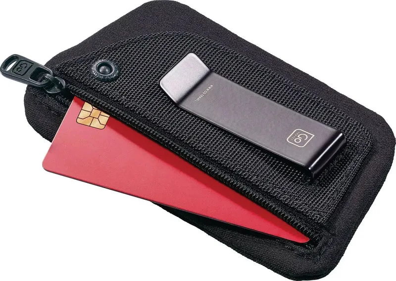 The Clip Pouch RFID Protection Wallet, Liquorice Black