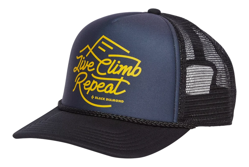 Black Diamond Flat Trucker Hat