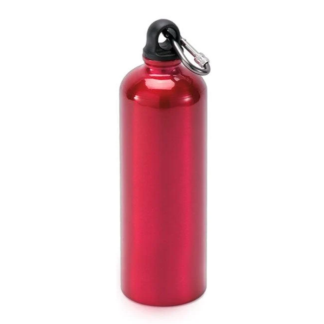 Aluminium Water Bottle With Karabiner Clip - 1 Litre