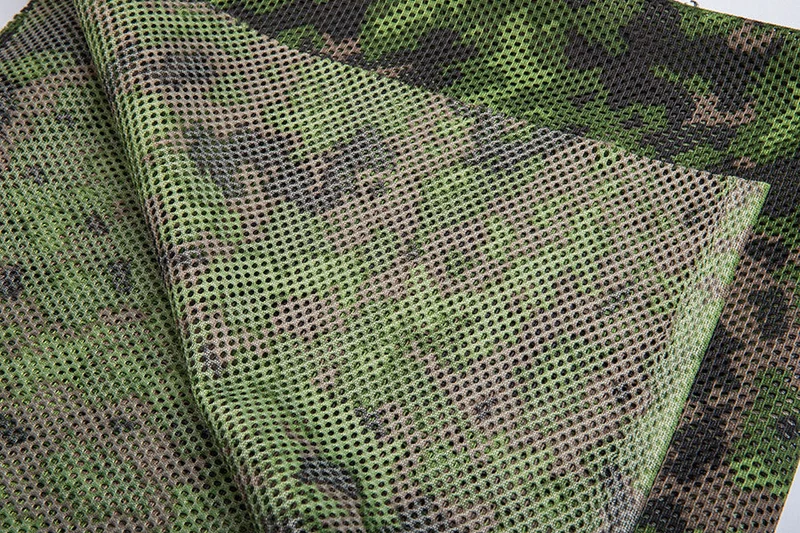 Foxa PES Net 260 verkkokangas, M05 metsäkuvio, metritavara