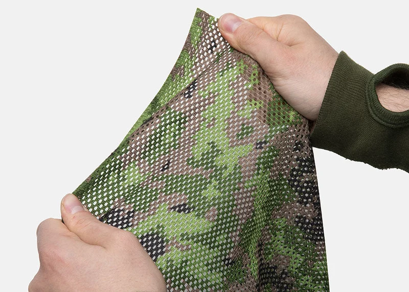 Foxa PES Net 260 verkkokangas, M05 metsäkuvio, metritavara