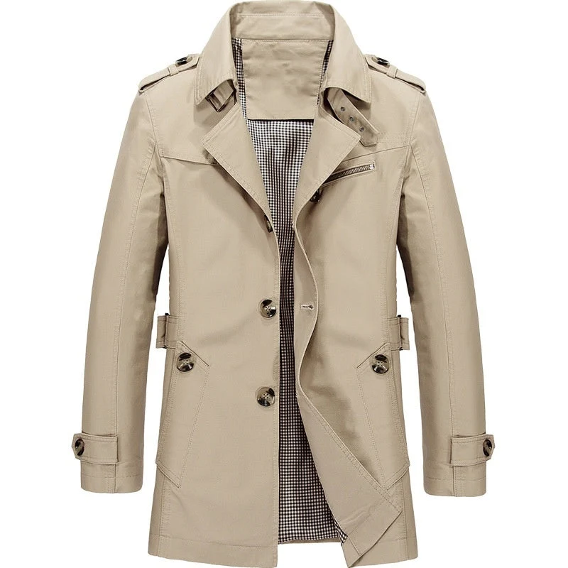 Unisex Wasserabweisender Windbreaker-Mantel für Herbst & Übergang