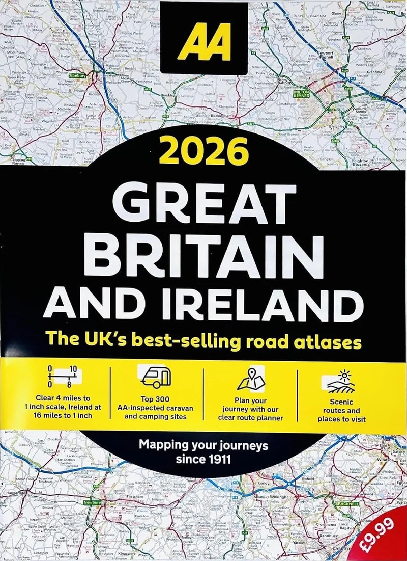 AA Great Britain & Ireland Map 2026