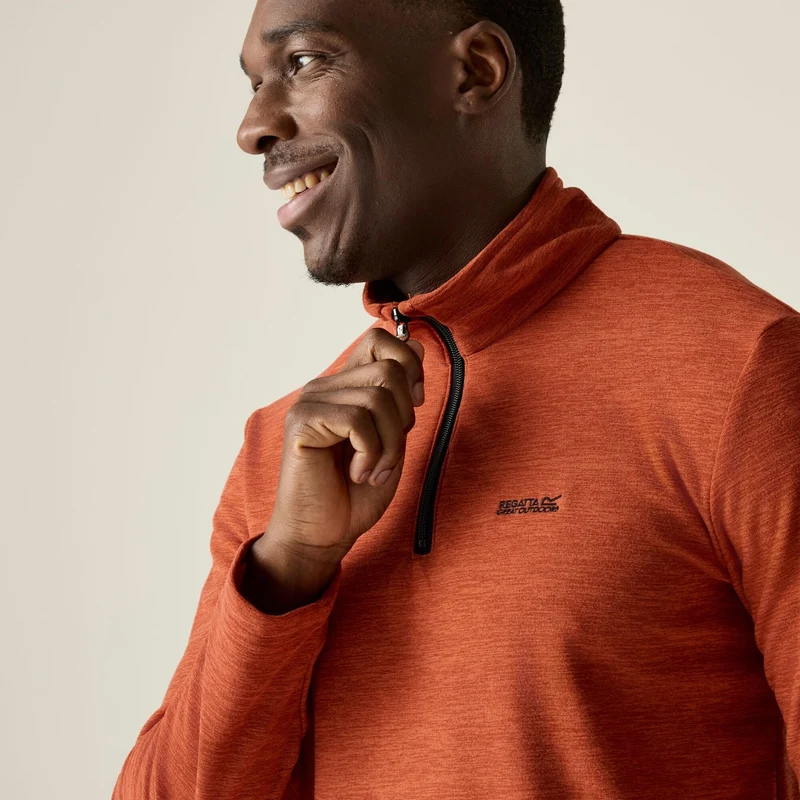Regatta Thompson Half-Zip Men's Fleece - Rusty Orange