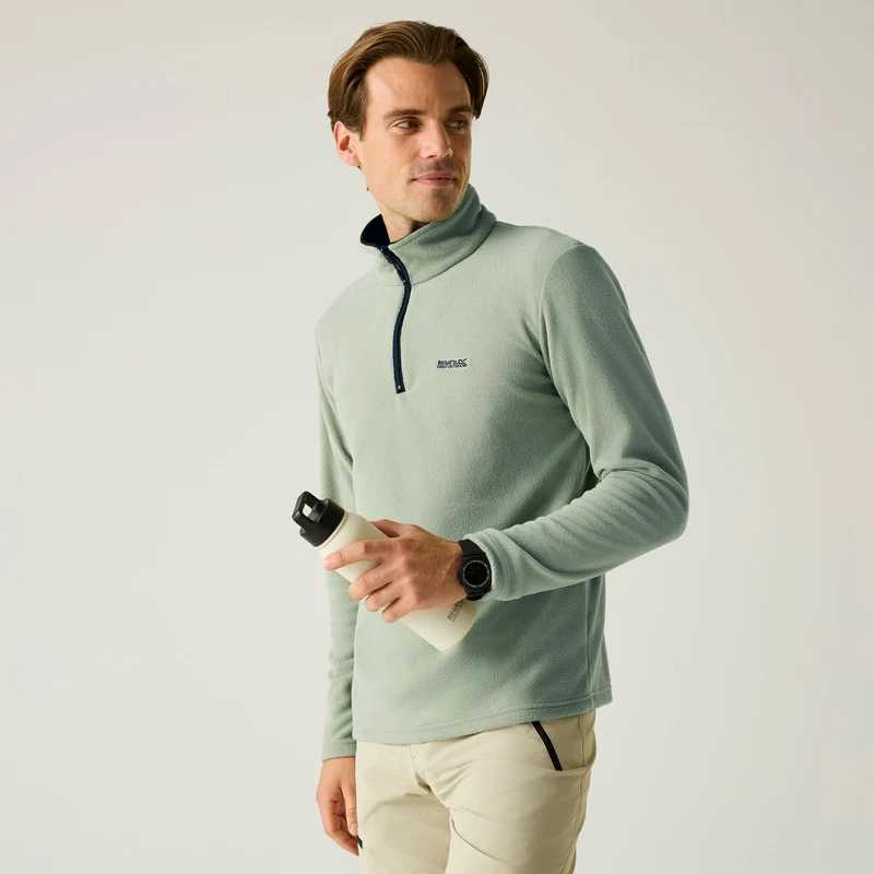 Regatta Thompson Half-Zip Men's Fleece - Sage Green