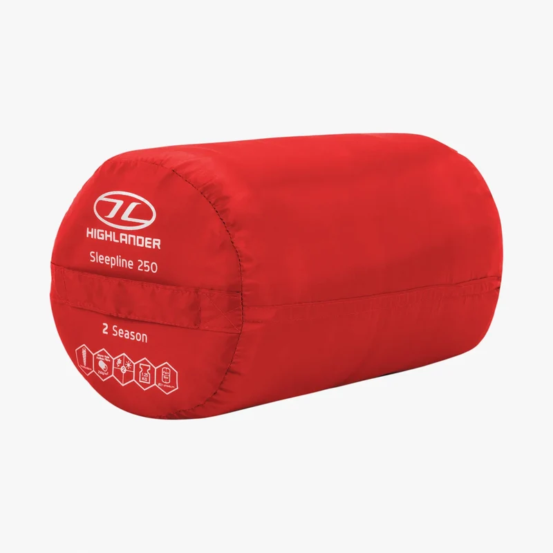 Highlander Sleepline 250 Sleeping Bag - Red