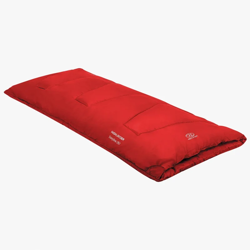 Highlander Sleepline 250 Sleeping Bag - Red