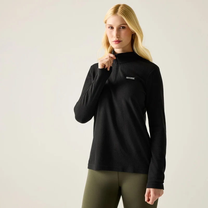 Regatta Women's Sweethart Lightweight Half-Zip Fleece - Black