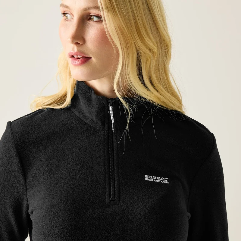 Regatta Women's Sweethart Lightweight Half-Zip Fleece - Black