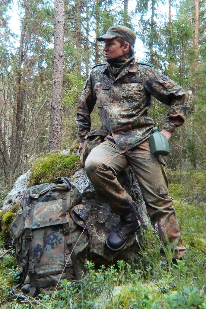 BW kenttäpusero, Flecktarn, ylijäämä