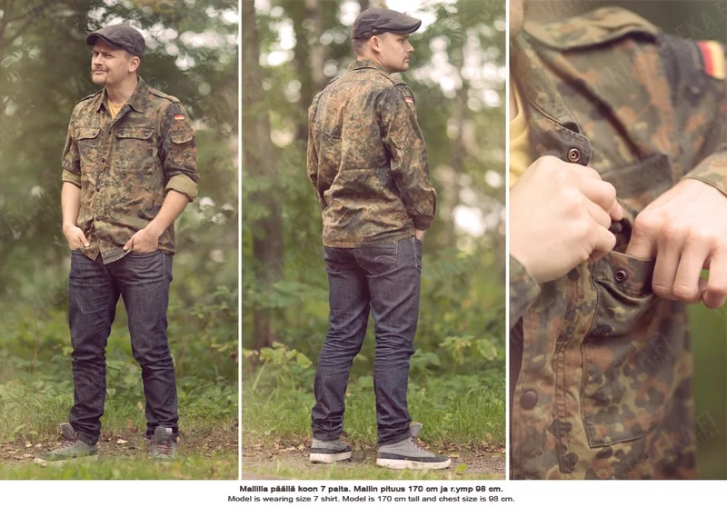 BW kenttäpusero, Flecktarn, ylijäämä