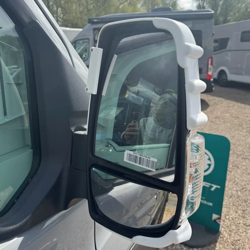 Milenco Short Arm Wing Mirror Protectors Black - Ford Transit 2014 Onwards