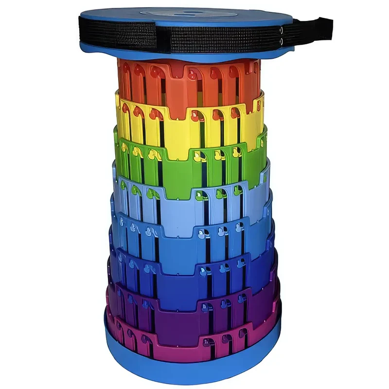 Redwood Leisure Portable Collapsible Stool - Rainbow