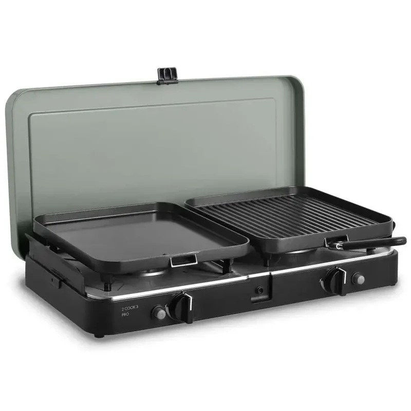 Cadac 2 Cook 3 Pro Deluxe QR - Portable Dual Burner Gas Camping Stove