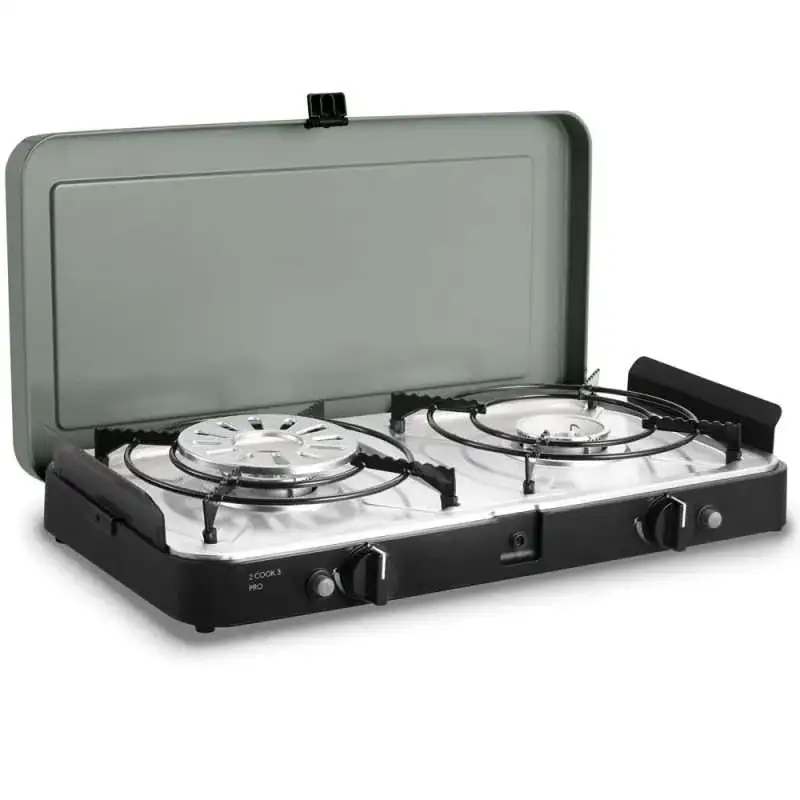 Cadac 2 Cook 3 Pro Deluxe QR - Portable Dual Burner Gas Camping Stove