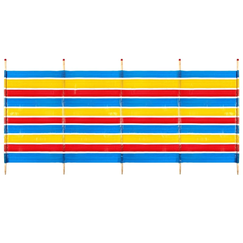 5 Pole Windbreak Tall - Multi Colour