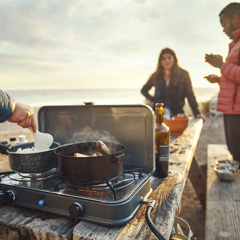 Cadac 2 Cook 2 Pro Stove QR - Portable Dual Burner Gas Camping Stove