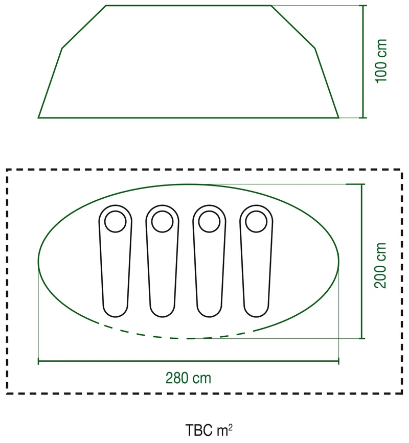 Coleman Galiano 4 Pop Up Tent - Blue
