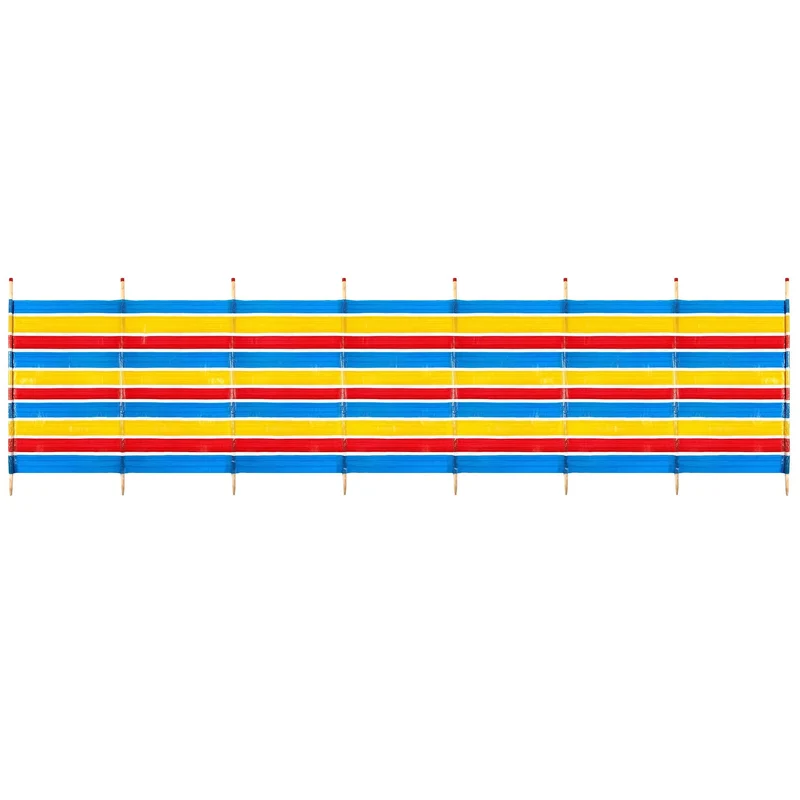 8 Pole Windbreak Tall - Multi Coloured
