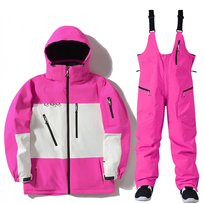 Unisex Winter Skianzug Set – Skijacken & Hosen für Schneeabenteuer