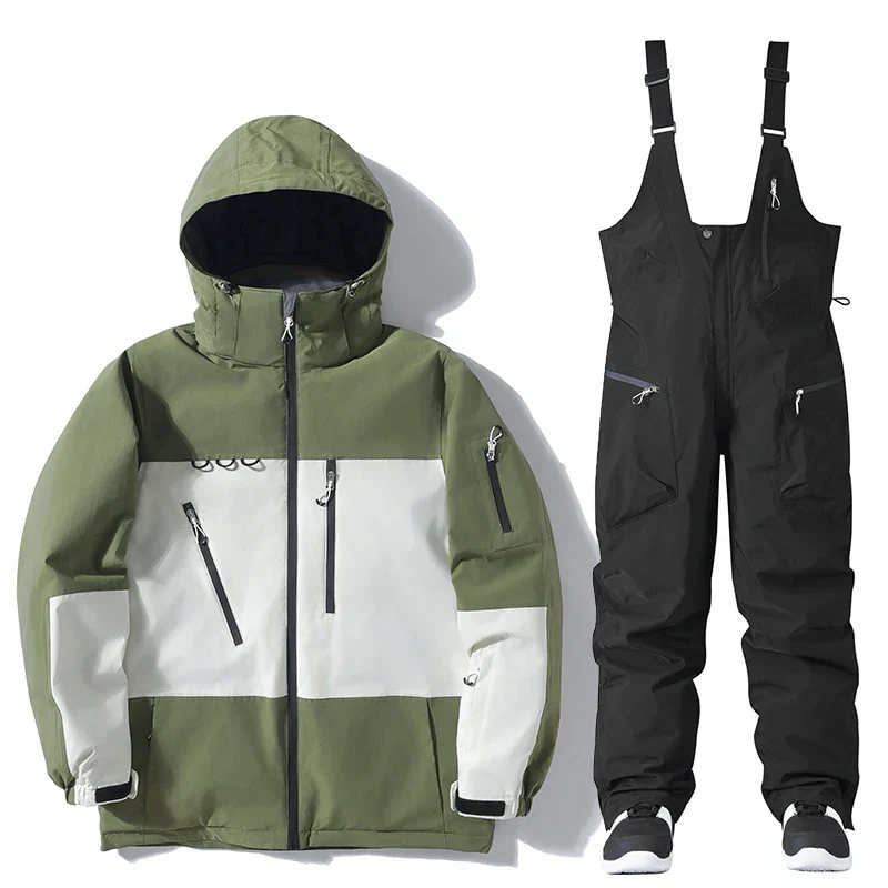 Unisex Winter Skianzug Set – Skijacken & Hosen für Schneeabenteuer