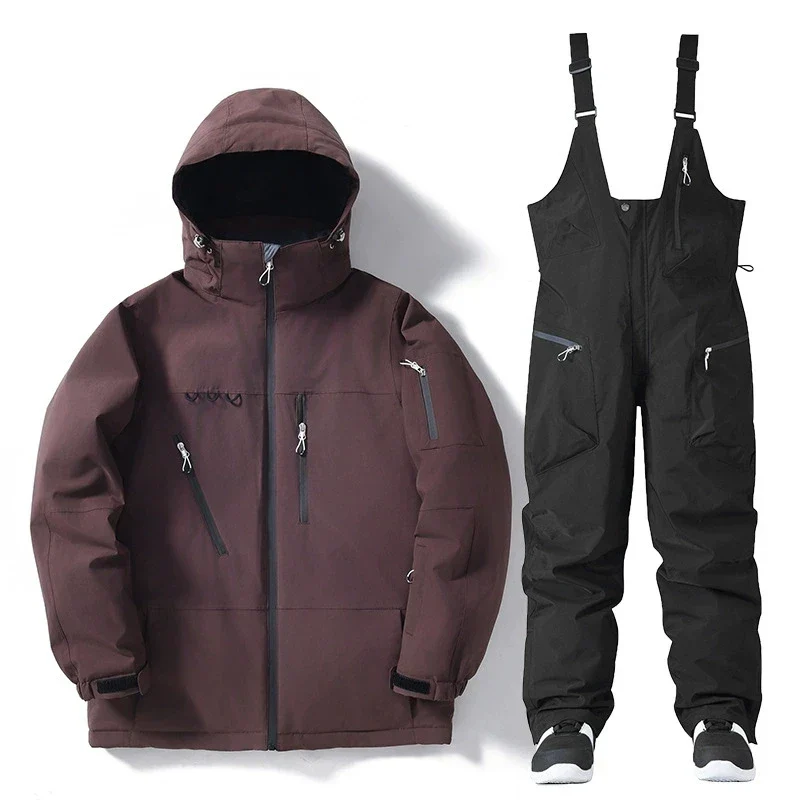 Unisex Winter Skianzug Set – Skijacken & Hosen für Schneeabenteuer
