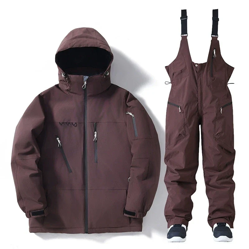 Unisex Winter Skianzug Set – Skijacken & Hosen für Schneeabenteuer