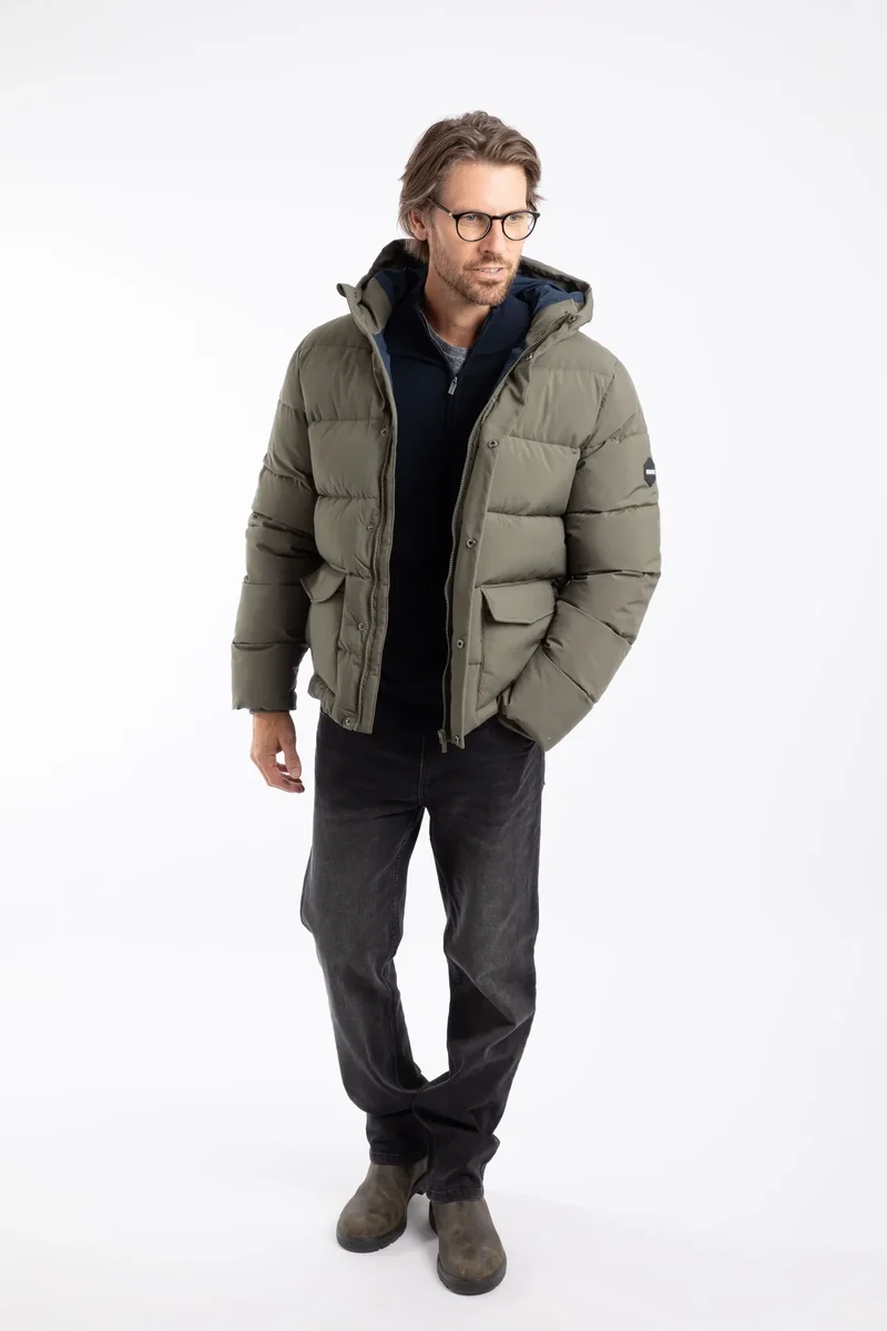 Weird Fish Calderwood Men's Padded Jacket - Lichen Green
