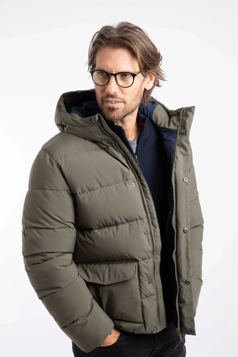 Weird Fish Calderwood Men's Padded Jacket - Lichen Green