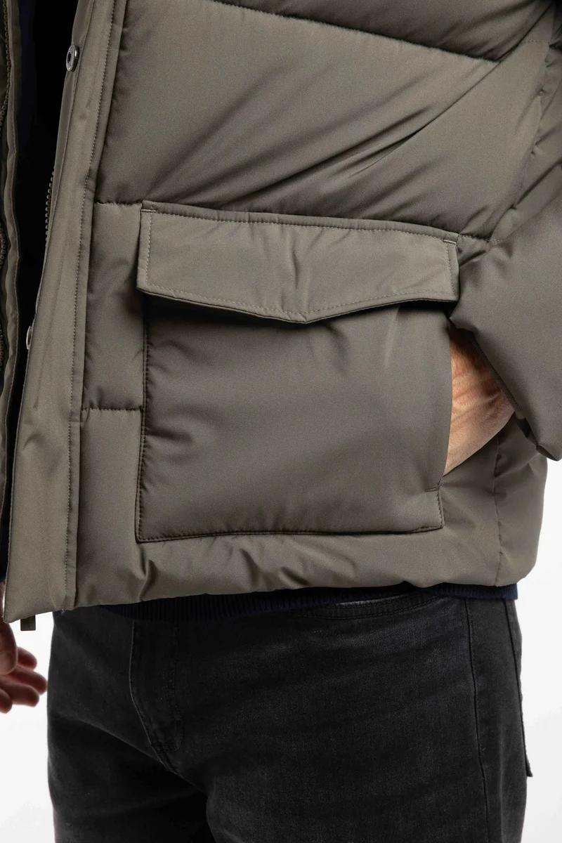 Weird Fish Calderwood Men's Padded Jacket - Lichen Green