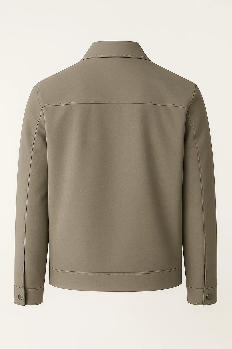 Unisex Khakifarbene Freizeitjacke – Stilvoll für jede Saison