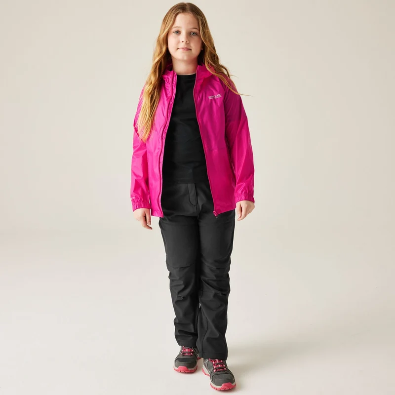 Regatta Pack-It III Kids Waterproof Jacket - Cabaret