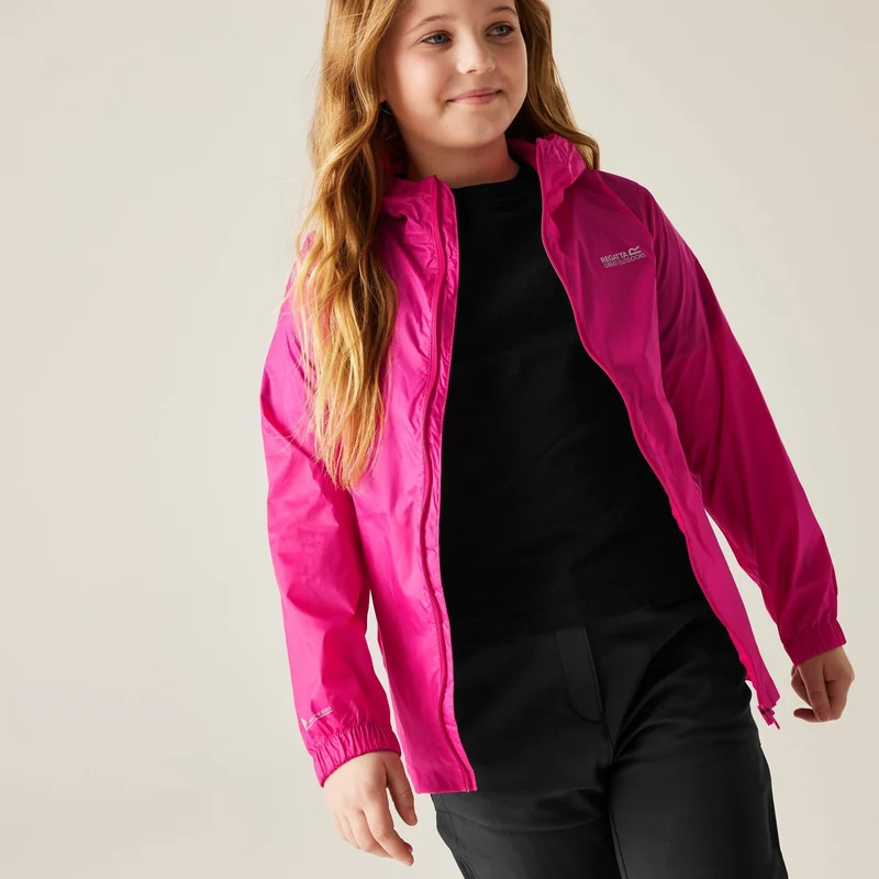 Regatta Pack-It III Kids Waterproof Jacket - Cabaret