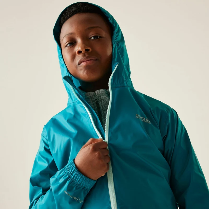 Regatta Pack-It III Kids Waterproof Jacket - Exotic Plume