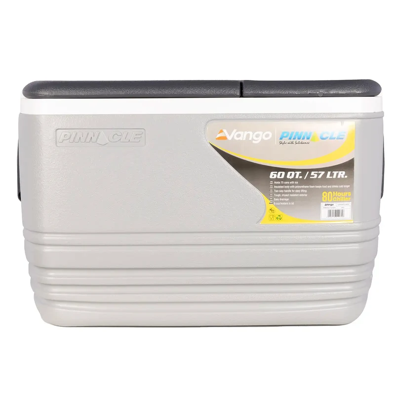 Vango Pinnacle 57 Litre 80-Hour Cool Box - Grey