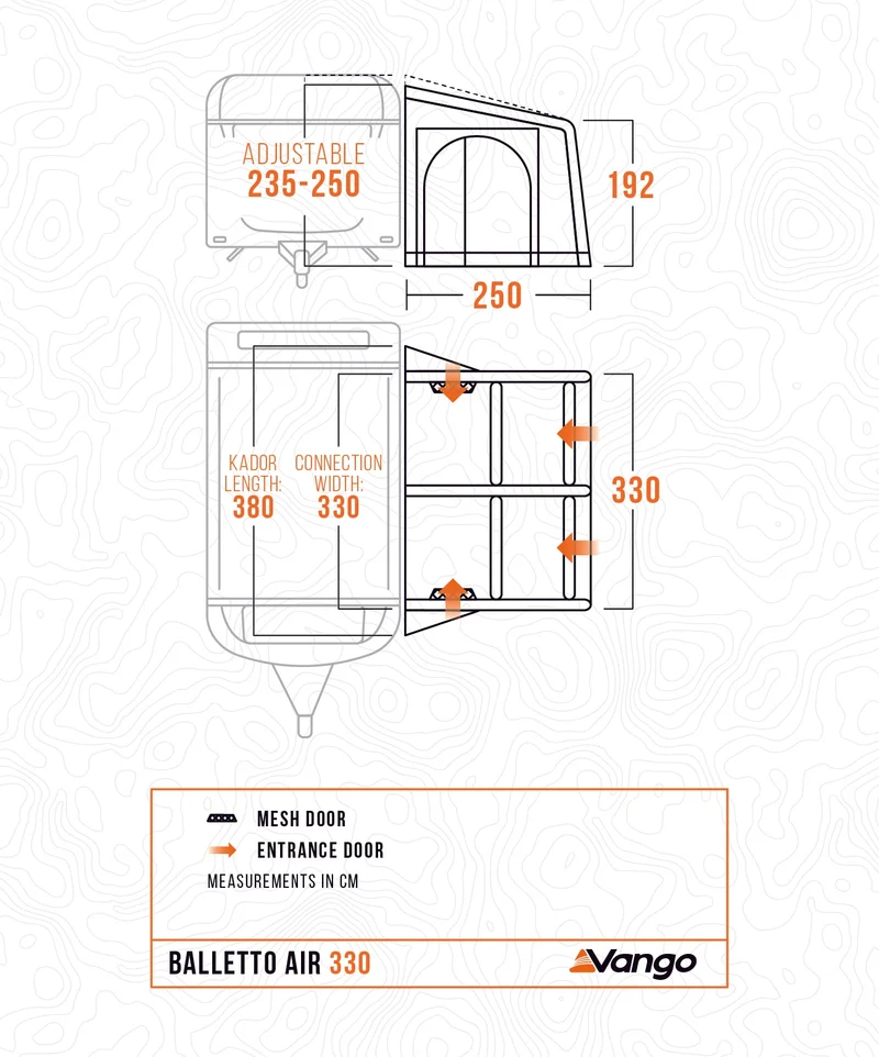 Vango Balletto Air 330 Inflatable Awning 2026