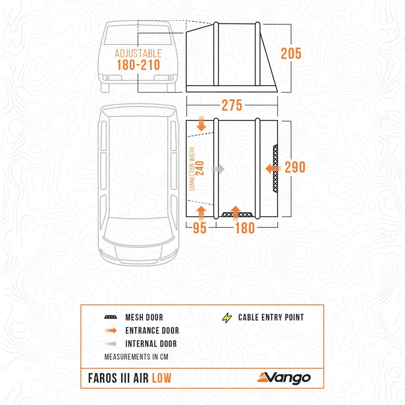Vango Faros III Air Low Driveaway Awning 2026