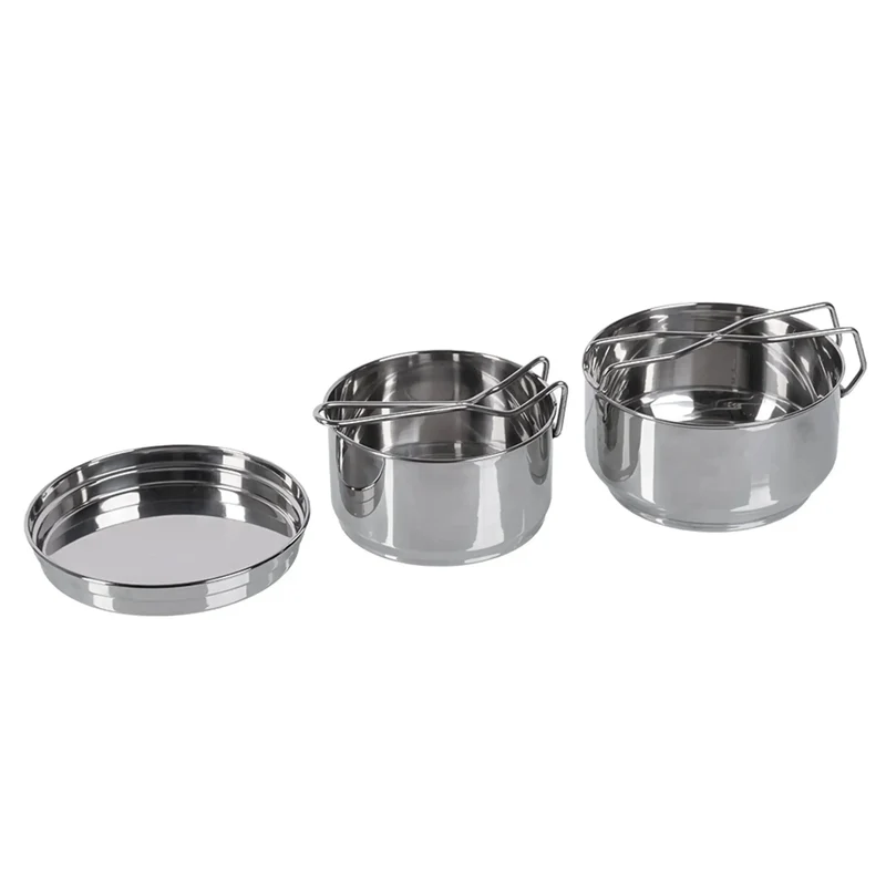 Tschechisches Kochgeschirr Edelstahl 2er Set