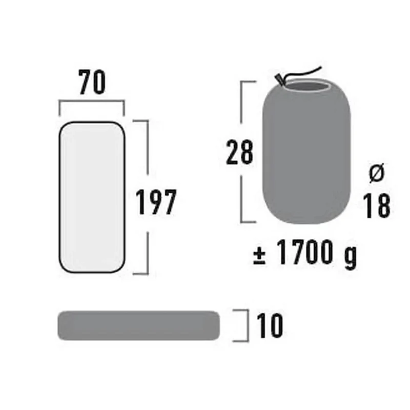 Leichtgewicht Komfort-Matratze Dayton XL dark grey