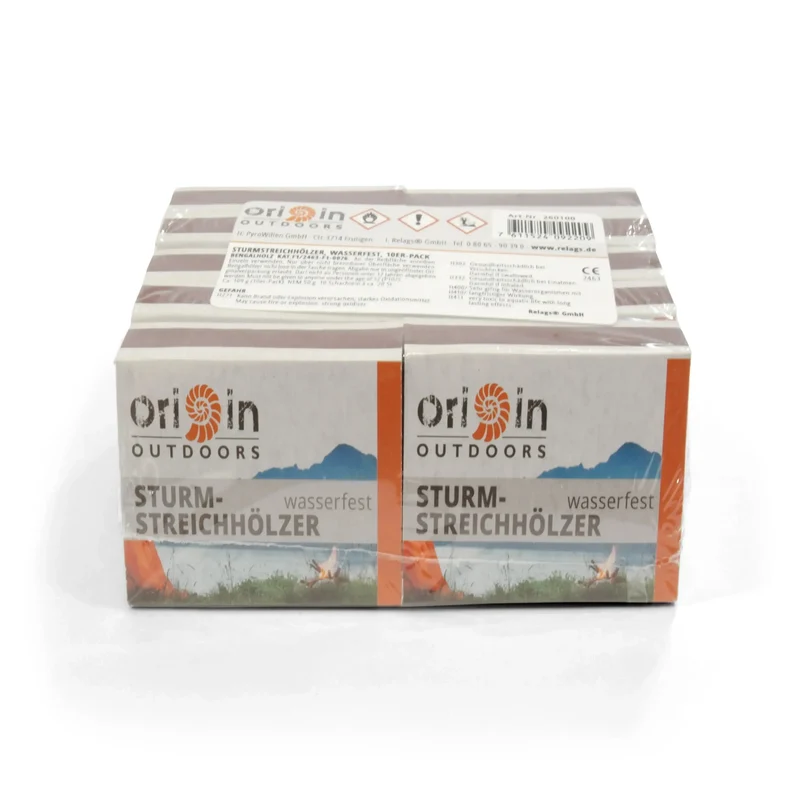 Sturmstreichhölzer wasserfest 10er Pack