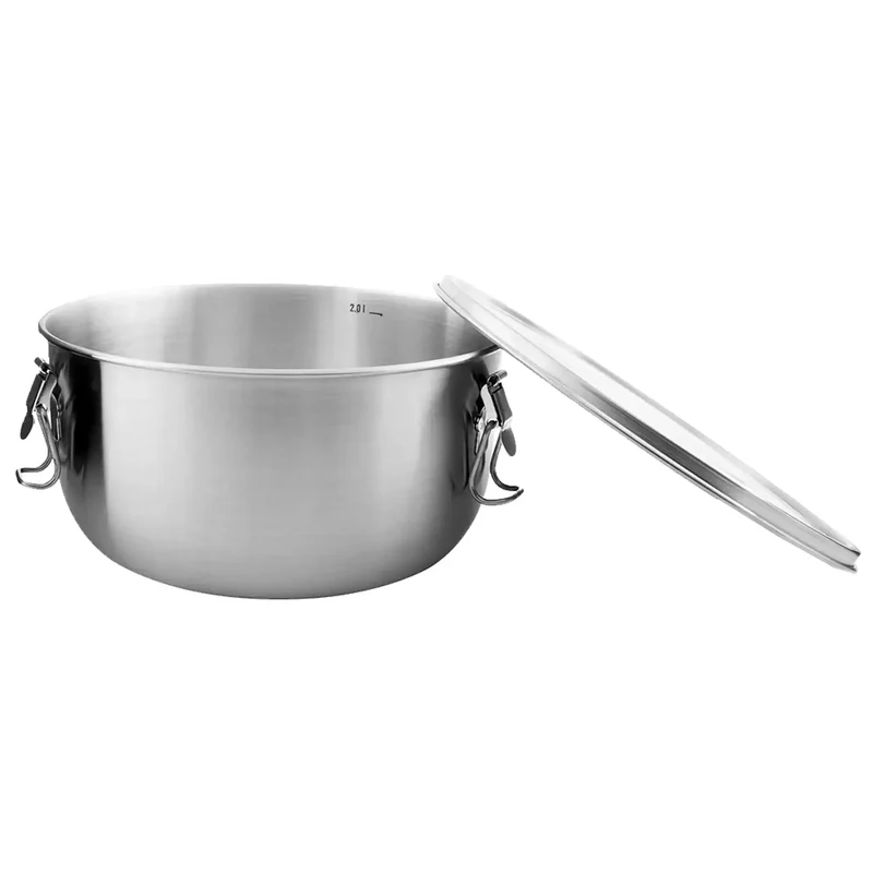Essensbehälter Foodcontainer 2 L stainless steel