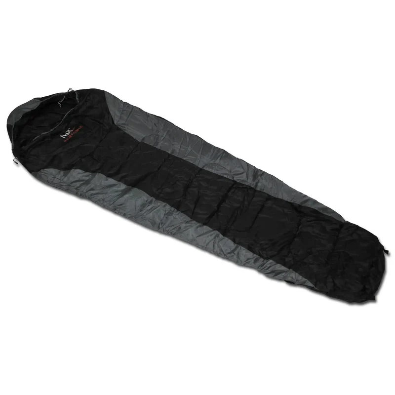 Mumienschlafsack Economic schwarz grau