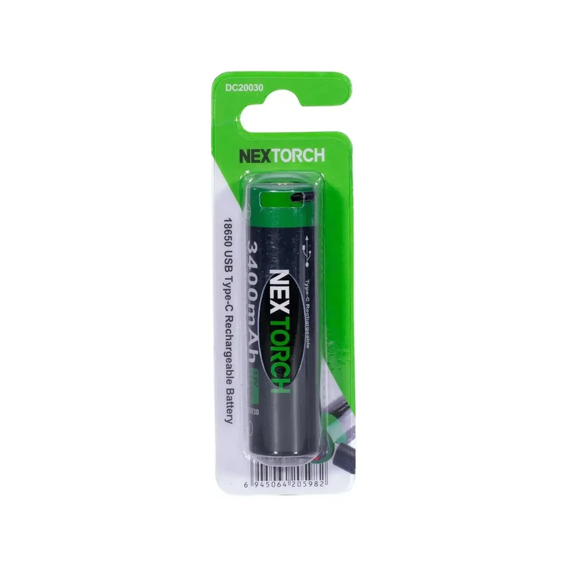 Akku 18650 USB Li-Ion 3.6V 3.400 mAh