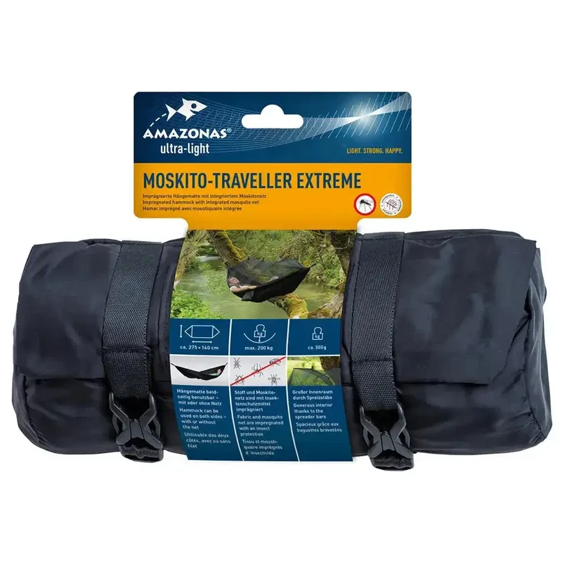 Hängematte Moskito Traveller Extreme schwarz