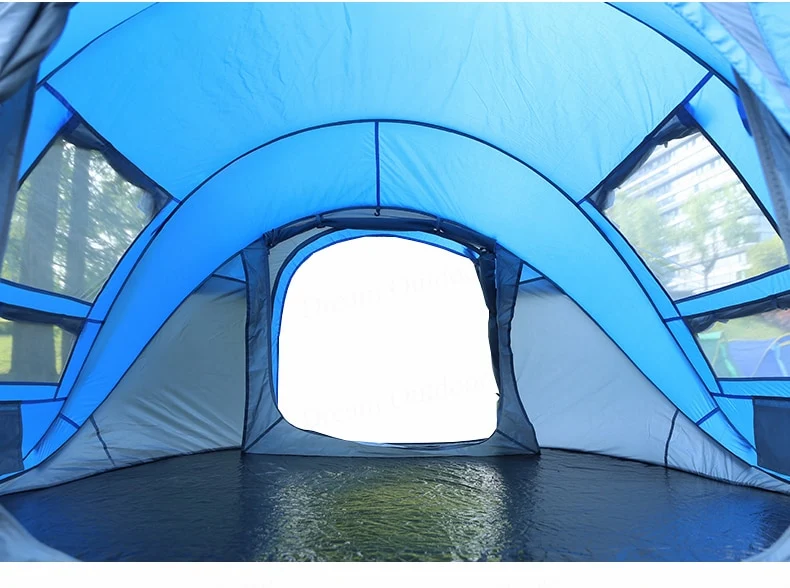 HUI LINGYANG Pop Up Tent 5-6 Person Double Layer Waterproof Tent