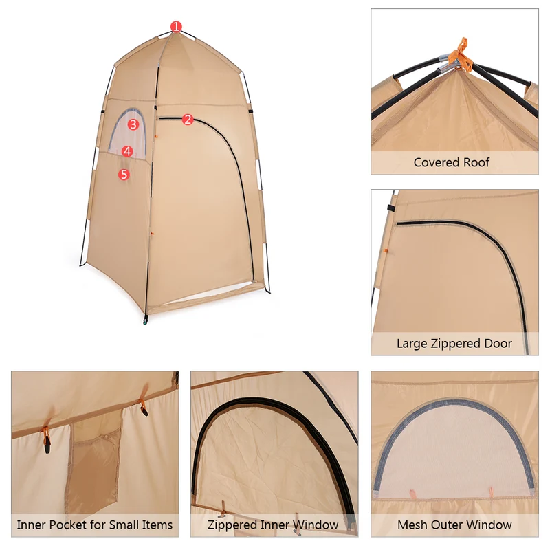 Portable Outdoor Shower Changing Fitting Toilet Room
