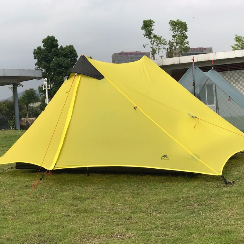 LanShan 2 3F UL GEAR 2 Person 4 Season Professional 15D Silicon Nylon Rodless Tent