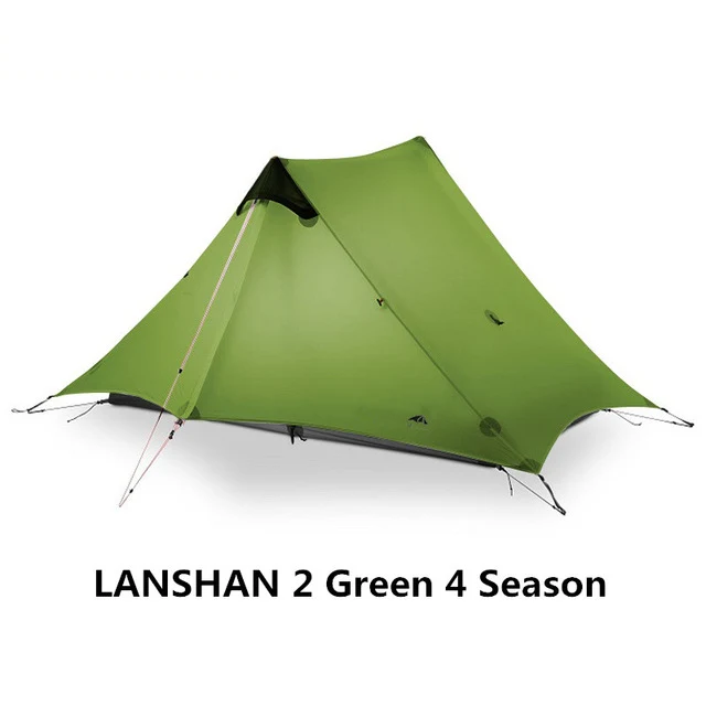 LanShan 2 3F UL GEAR 2 Person 4 Season Professional 15D Silicon Nylon Rodless Tent