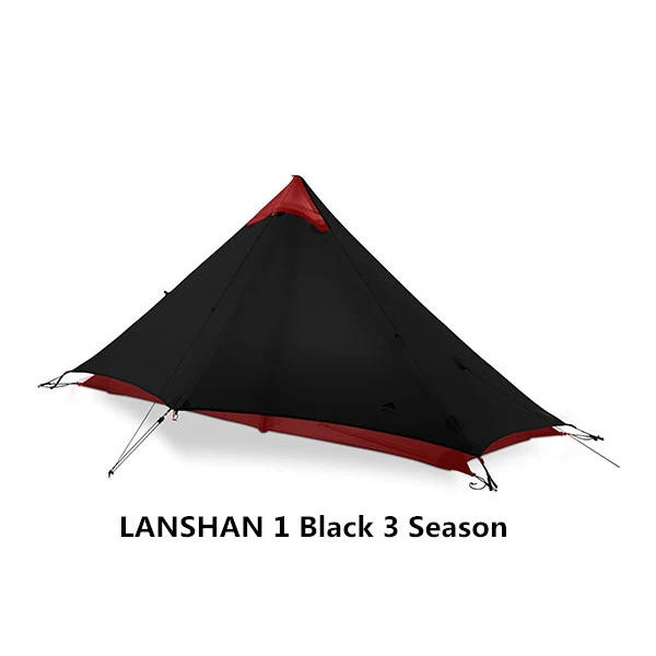 LanShan 2 3F UL GEAR 2 Person 4 Season Professional 15D Silicon Nylon Rodless Tent